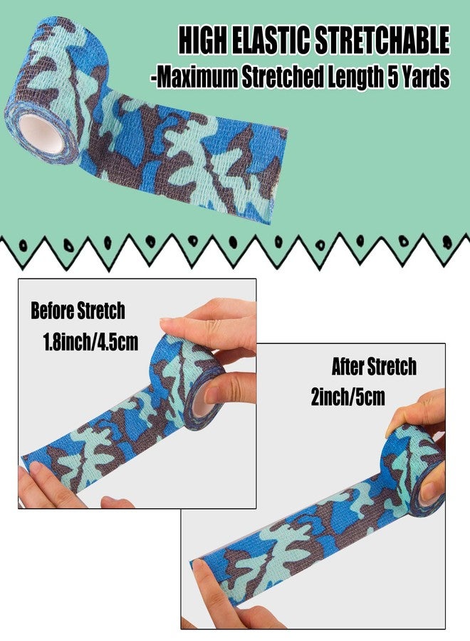 HOCTRAKA 24Pack Self Adhesive Tape Vet Wrap Flex Bandages Leg Wrap Adherent Non-Woven for Dog Cat Horse Pet Animals Ankle Sprains & Swelling 2 Inch 5 Yards (Assorted Patterns) - Image 3